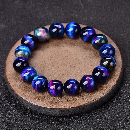 Galaxy tiger eye 8mm beaded - eye,